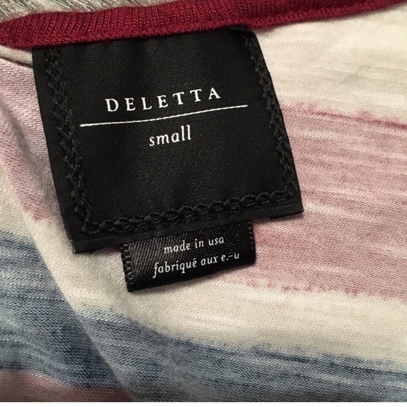 Anthropologie Deletta Stripe Tie Back Tank | S - Picture 4 of 6